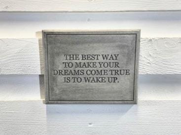 Stone Wall Art Plaque.Home & Garden